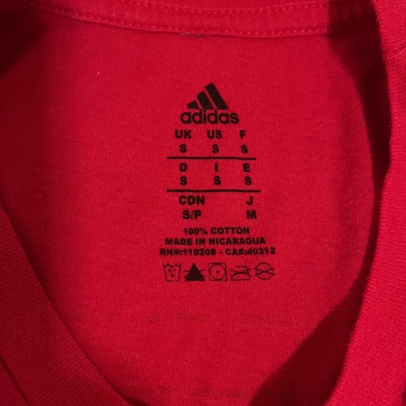 adidas NYC Pick-Up Chinese Take-Out Red Graphic Tee-Small - Picture 8 of 10